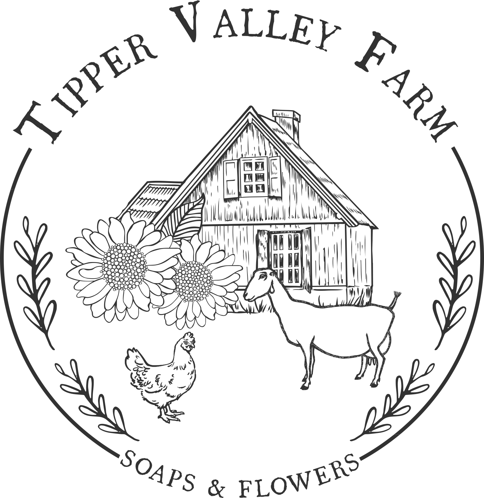 Tipper Valley Farm Logo - All-Natural Goat's Milk Products and Homesteading Education from Morehead, Kentucky