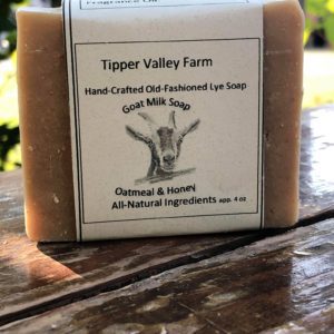 Eco-friendly goat milk soap bar made with sustainably sourced ingredients