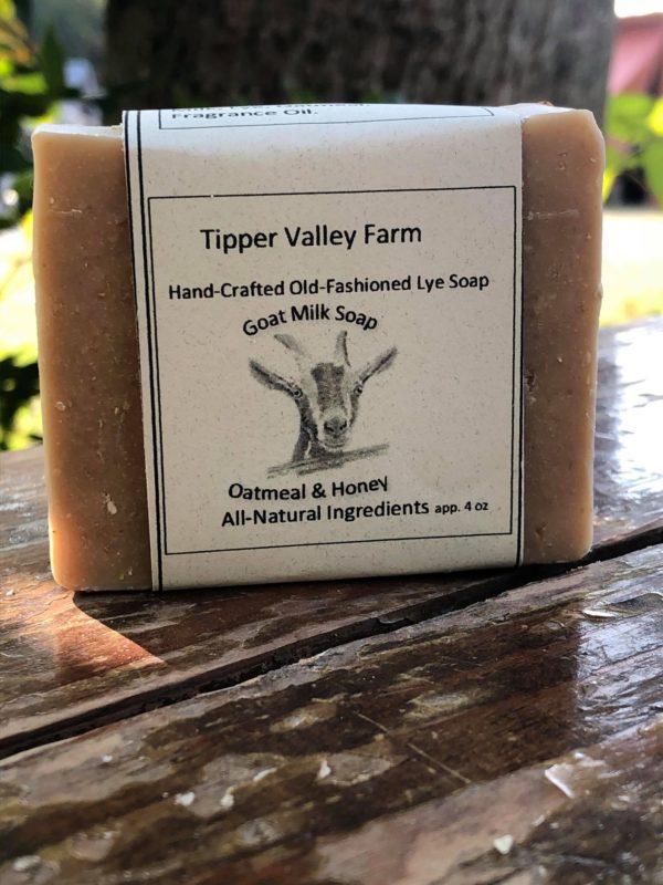 Eco-friendly goat milk soap bar made with sustainably sourced ingredients